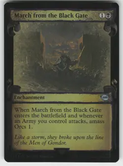 March from the Black Gate (Showcase Scrolls) Foil U Universes Beyond: LotR MTG - Image 1