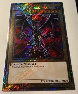 Konami Yu-Gi-Oh! Red-Eyes Black Dragon Normal Platinum Secret Rare 1st Ed Holo … - Image 1