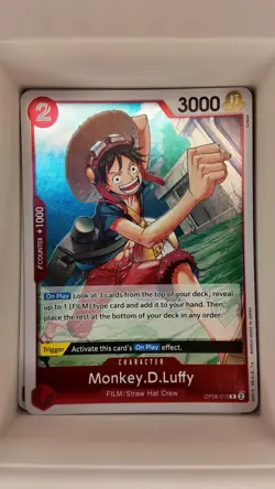 MONKEY.D.LUFFY OP06-013 FOIL RARE ONE PIECE LP - Image 1