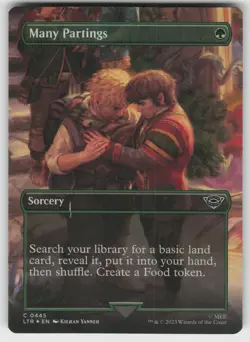 Many Partings (Borderless) Foil C Universes Beyond: LotR MTG - Image 1