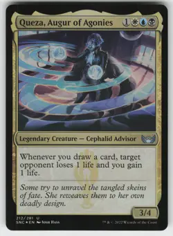 Queza, Augur of Agonies Foil U Streets of New Capenna 212 MTG - Image 1