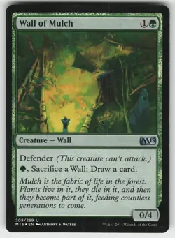 Wall of Mulch Foil U Magic 2015 (M15) 208 MTG - Image 1