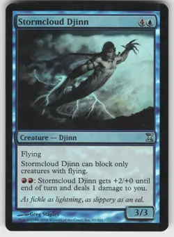 Stormcloud Djinn Foil U Time Spiral 82 MTG - Image 1