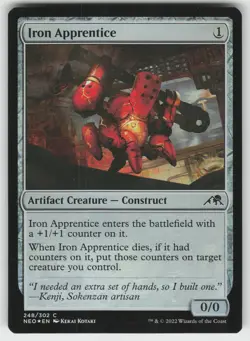 Iron Apprentice Foil C Kamigawa: Neon Dynasty 248 MTG - Image 1