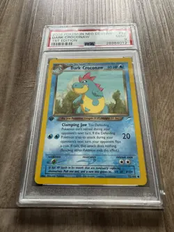 PSA 9 MINT Dark Croconaw Neo Destiny 2002 1st Edition 32/105 Pokemon Card psa - Image 2