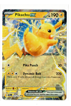 Pokemon TCG - Pikachu EX 63/193 Double Rare Holo Paldea Evolved Game Freak - NM - Image 1