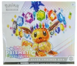 Pokemon Scarlet & Violet Prismatic Evolutions Elite Trainer Box #MO - Image 1