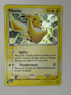 2003 Pokemon TCG - Pikachu E-Reader 012 Black Star Promo Holo - LP - Image 1