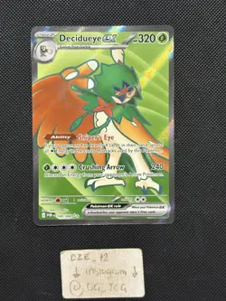 Pokemon Perfect Order - Decidueye Ex - 100/088 - Full Art Rare - MINT - Image 1