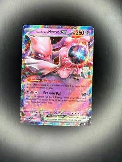 Team Rocket's Mewtwo ex 079/217 Double Rare ME: Ascended Heroes Pokemon NM - Image 1