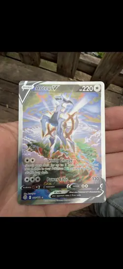 Pokemon Arceus V 166/172 Brilliant Stars Ultra Rare Full Art Holo Card - Image 3