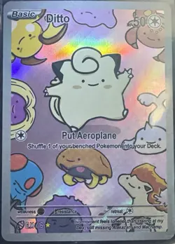 After Skool Hobby Pokemon S2 Genetic Mystery 16 Clefairy Ditto Card NM-Mint - Image 1