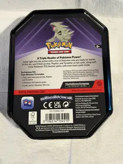 Pokemon TCG Triple Whammy Collector's Tin - Tyranitar - Slaking EMPTY NO PACKS - Image 5