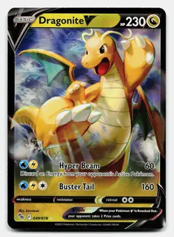 DRAGONITE V POKEMON GO 049/078 NM V RARE POKEMON - Image 2