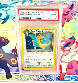 2000 Pokemon - Team Rockets Dark Dragonite #5/82 Holo PSA 6 - Vintage English - Image 1