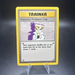 IMPOSTER PROFESSOR OAK - 73/102 - Base Set - Pokemon Card - LP -j - Image 1
