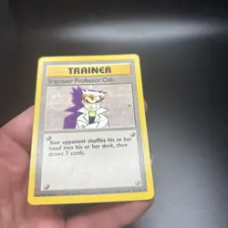 IMPOSTER PROFESSOR OAK - 73/102 - Base Set - Pokemon Card - LP -j - Image 5