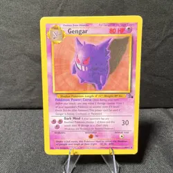 Gengar Pokemon Fossil 20/62 Rare 80HP Stage 2 Unlimited English TCG Card 🔥🔥 - Image 1