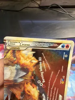 Pokemon TCG Suicune Entei Legend Card Bottom 95/95 Holo Rare Unleashed See Pics - Image 3