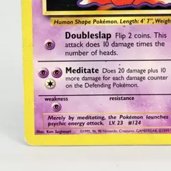 Pokemon Jynx 31/102 Base Set Unlimited Vintage 1999 MP+ - Image 5