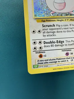 Chansey 015/034 CLV Classic Collection Holo Pokemon NM - Image 4