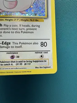 Chansey 015/034 CLV Classic Collection Holo Pokemon NM - Image 5