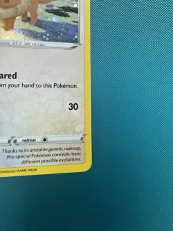 Eevee Pokemon Sword & Shield SWSH190 Cosmos Holo Black Star Promo NM 2632 - Image 5