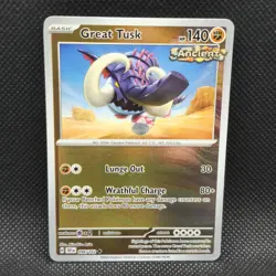 Great Tusk 96/162:Pokemon TCG Temporal Forces - Reverse Holo - NM - Image 1