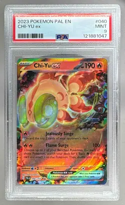 121881047 Chi-Yu ex 2023 Pokemon Scarlet & Violet Paldea Evolved #040/193 PSA 9 - Image 1