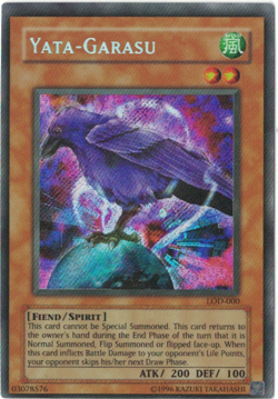 Yu-Gi-Oh! Yata-Garasu (VLP) Unlimited Secret Rare LOD-000 - Image 1
