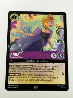 Anna - Soothing Sister - Legendary Disney Lorcana Winterspell - Image 1