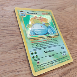 Venusaur 15/102 Base Set Holo Rare 1999 WOTC Pokemon Card TCG Vintage - MP/LP - Image 2