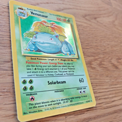 Venusaur 15/102 Base Set Holo Rare 1999 WOTC Pokemon Card TCG Vintage - MP/LP - Image 3