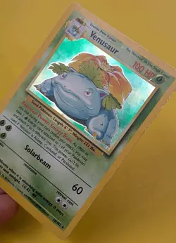 Venusaur 15/102 Base Set Holo Rare 1999 WOTC Pokemon Card - MP - Image 3