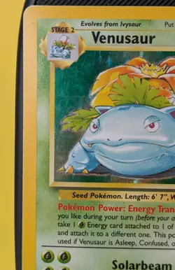 Venusaur 15/102 Base Set Holo Rare 1999 WOTC Pokemon Card - MP - Image 5