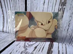 Pokemon Topps Mewtwo Strikes Back Card SEALED Super Psychic Pokemon 1999 - Image 1