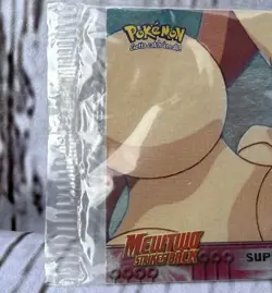 Pokemon Topps Mewtwo Strikes Back Card SEALED Super Psychic Pokemon 1999 - Image 2