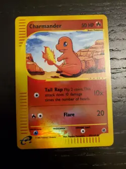 CHARMANDER Pokemon Card - Expedition Base Set - 97/165 - Reverse HOLO NM - Image 4