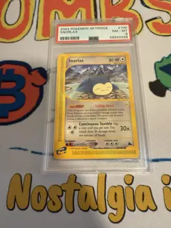 Snorlax Pokemon e-Card Series Skyridge PSA 8 2003 - Image 1