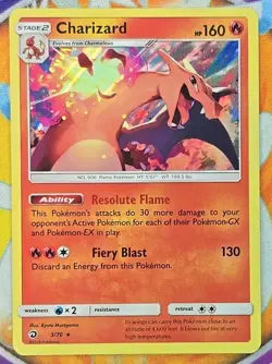 🔥Pokemon Charizard Sun & Moon 3/70 Trading Card Regular Finish English👍📈 - Image 1