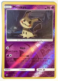 Mimikyu - 58/145 - SM Guardians Rising Reverse Holo Rare Pokemon Card - NM - Image 1