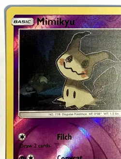 Mimikyu - 58/145 - SM Guardians Rising Reverse Holo Rare Pokemon Card - NM - Image 3