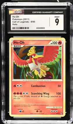 CGC 9 Ho-Oh 9/95 Holo Call of Legends Pokemon Card - Image 1