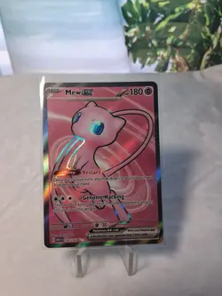 Pokemon Mew ex Ultra Rare Full Art Holo Scarlet & Violet 151 193/165 Card — NM - Image 1