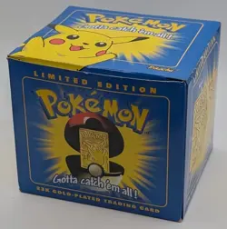 1999 Pokemon 23K Gold-Plated Pikachu Card – Burger King Limited Edition – Sealed - Image 1