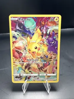 Pokemon TCG Pikachu 160/159 Crown Zenith Secret Rare Full Art Holo Card D - Image 1