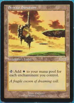 Serra's Sanctum Urza's Saga PLD (Reserved List MTG Magic Card) 516202 ABUGames - Image 1