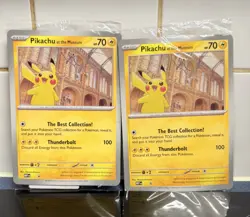 Pikachu at The Museum jumbo card Black Star Promo X2 - Image 1
