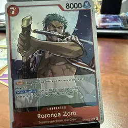 Roronoa Zoro OP14-015 Foil Rare The Azure Sea's Seven One Piece Card Game - Image 1