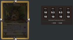 LP Pokemon TCG Raichu Fossil Holo Rare Unlimited Card 14/62 English 1999 - Image 3